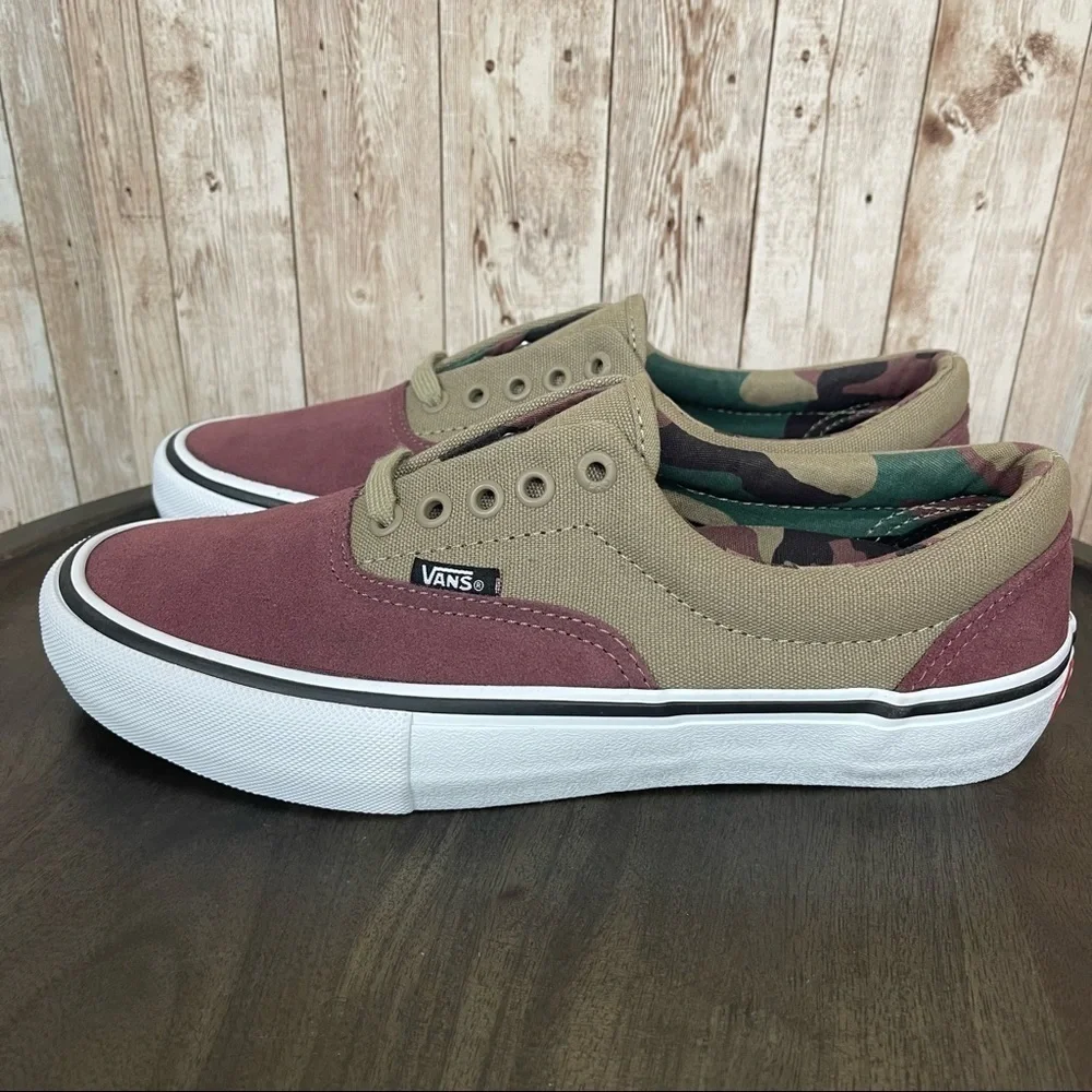 Vans Era Pro “Camo/Rose Taupe” Sneaker Size 9.5 Women
